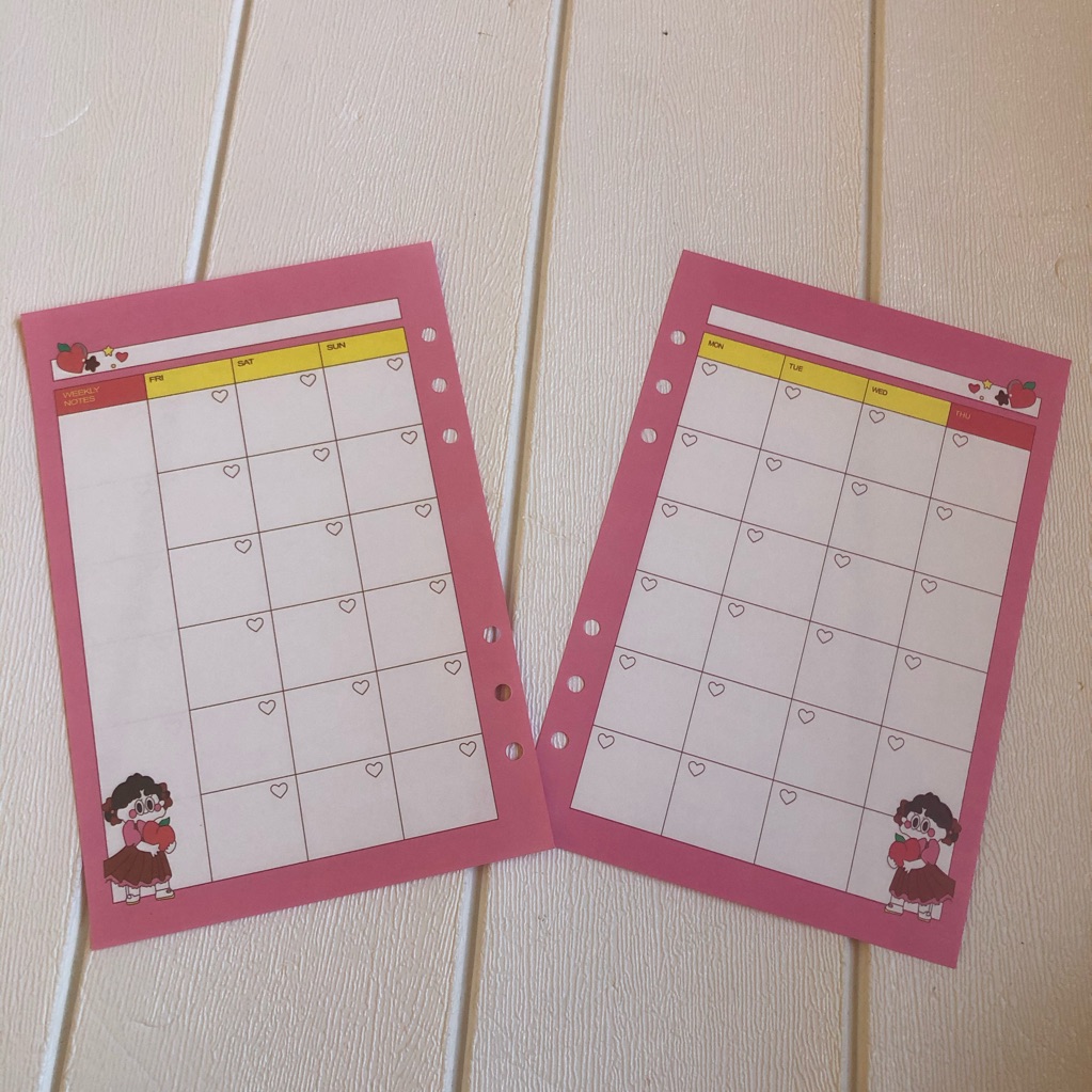 Planner Refills Fits Gm AgendaLv Large A5 Inserts